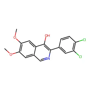 3-(3,4-Dichlorophenyl)-6,7-dimethoxyisoquinolin-4-ol structure