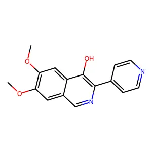 6,7-Dimethoxy-3-pyridin-4-ylisoquinolin-4-ol structure