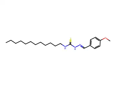 1-Dodecyl-3-[(4-methoxyphenyl)methylideneamino]thiourea structure