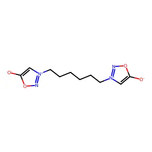 Hexamethylenebissydnone structure