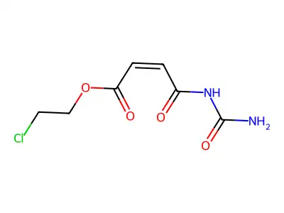 2-Chloroethyl (2Z)-4-(carbamoylamino)-4-oxobut-2-enoate structure