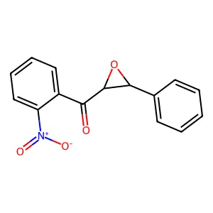 (2-Nitrophenyl)(3-phenyloxiran-2-yl)methanone structure