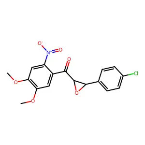 [3-(4-Chlorophenyl)oxiran-2-yl]-(4,5-dimethoxy-2-nitrophenyl)methanone structure