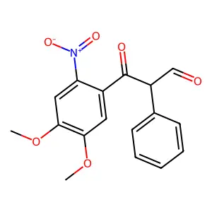 3-(4,5-Dimethoxy-2-nitrophenyl)-3-oxo-2-phenylpropanal structure