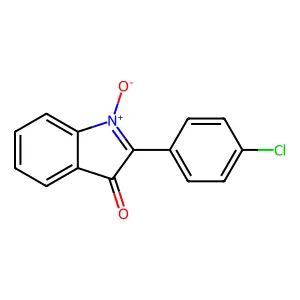 2-(4-氯苯基)-3H-吲哚-3-酮-1-氧化物 structure