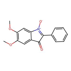 5,6-Dimethoxy-1-oxido-2-phenylindol-1-ium-3-one structure