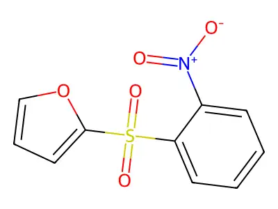 2-((2-Nitrophenyl)sulfonyl)furan structure