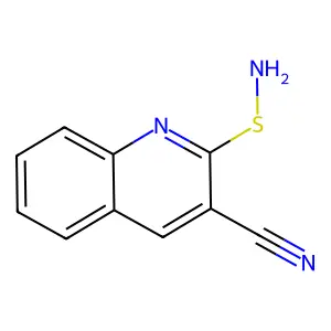 2-(氨硫基)-3-喹啉甲腈 structure
