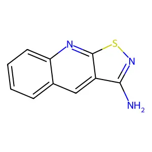 Isothiazolo(5,4-b)quinolin-3(2H)-imine structure