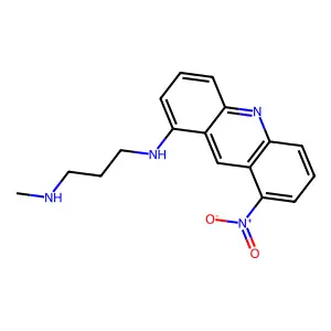 1,3-Propanediamine, N-methyl-N'-(1-nitro-8-acridinyl)- structure