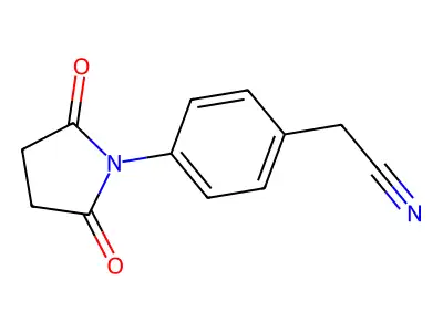 2-[4-(2,5-Dioxopyrrolidin-1-yl)phenyl]acetonitrile structure