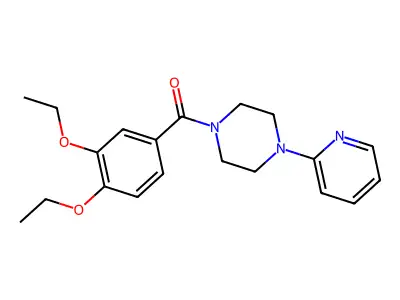 (3,4-Diethoxyphenyl)-(4-pyridin-2-ylpiperazin-1-yl)methanone structure