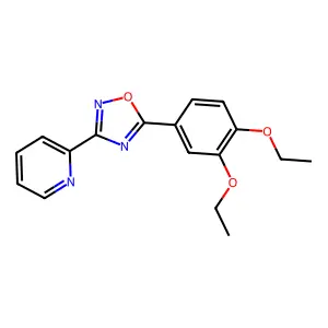 5-(3,4-Diethoxyphenyl)-3-pyridin-2-yl-1,2,4-oxadiazole structure