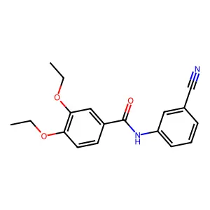N-(3-cyanophenyl)-3,4-diethoxybenzamide structure