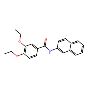 3,4-diethoxy-N-naphthalen-2-ylbenzamide structure