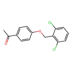 1-Acetyl-4-[(2,6-dichlorophenyl)methoxy]benzene structure