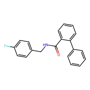 N-(4-fluorobenzyl)biphenyl-2-carboxamide structure