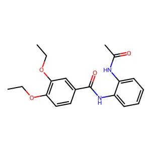 N-(2-乙酰氨基苯基)-3,4-二乙氧基苯甲酰胺 structure