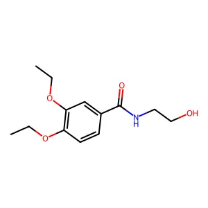 3,4-diethoxy-N-(2-hydroxyethyl)benzamide structure