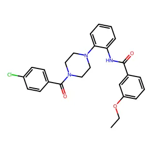 N-[2-[4-(4-chlorobenzoyl)piperazin-1-yl]phenyl]-3-ethoxybenzamide structure