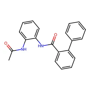 N-(2-acetamidophenyl)-2-phenylbenzamide structure