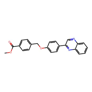 Methyl 4-[(4-quinoxalin-2-ylphenoxy)methyl]benzoate structure