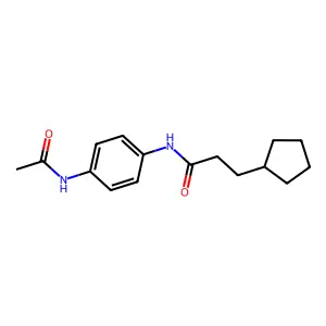 N-(4-acetamido苯基)-3-环戊基丙酰胺 structure
