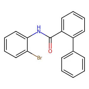 N-(2-bromophenyl)-2-biphenylcarboxamide structure