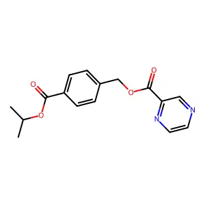 4-(Isopropoxycarbonyl)benzyl 2-pyrazinecarboxylate structure