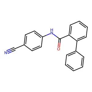 N-(4-cyanophenyl)-2-phenylbenzamide structure