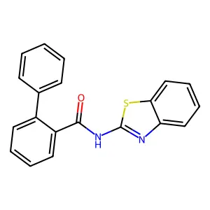 N-(1,3-benzothiazol-2-yl)-[1,1'-biphenyl]-2-carboxamide structure