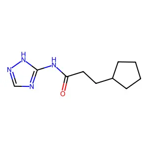 3-cyclopentyl-N-4H-1,2,4-triazol-3-ylpropanamide structure