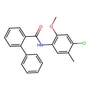 N-(4-chloro-2-methoxy-5-methylphenyl)-2-phenylbenzamide structure