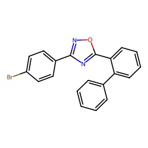 3-(4-Bromophenyl)-5-(2-phenylphenyl)-1,2,4-oxadiazole structure