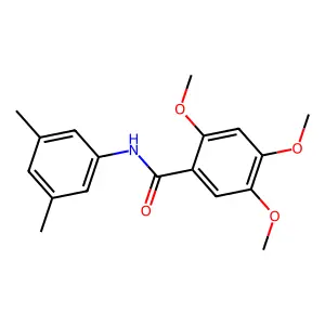 N-(3,5-dimethylphenyl)-2,4,5-trimethoxybenzamide structure