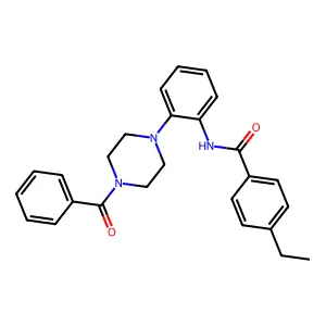 N-[2-(4-benzoylpiperazin-1-yl)phenyl]-4-ethylbenzamide structure