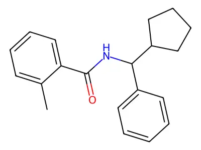 N-[cyclopentyl(phenyl)methyl]-2-methylbenzamide structure