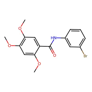 N-(3-bromophenyl)-2,4,5-trimethoxybenzamide structure