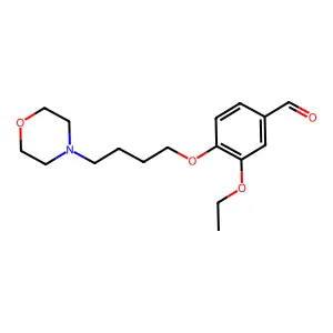 3-Ethoxy-4-(4-morpholin-4-ylbutoxy)benzaldehyde structure