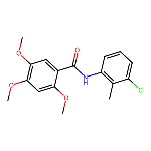 N-(3-chloro-2-methylphenyl)-2,4,5-trimethoxybenzamide structure