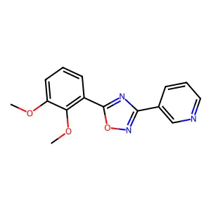 3-[5-(2,3-Dimethoxyphenyl)-1,2,4-oxadiazol-3-yl]pyridine structure