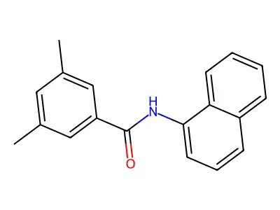 3,5-dimethyl-N-naphthalen-1-ylbenzamide structure