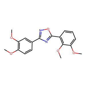 5-(2,3-Dimethoxyphenyl)-3-(3,4-dimethoxyphenyl)-1,2,4-oxadiazole structure