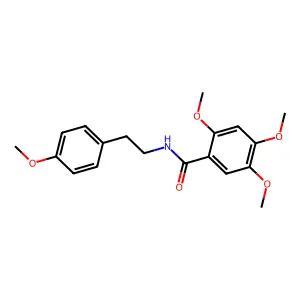2,4,5-trimethoxy-N-[2-(4-methoxyphenyl)ethyl]benzamide structure