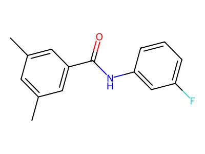 N-(3-fluorophenyl)-3,5-dimethylbenzamide structure