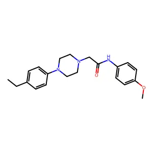 2-[4-(4-ethylphenyl)piperazin-1-yl]-N-(4-methoxyphenyl)acetamide structure
