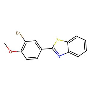 2-(3-Bromo-4-methoxyphenyl)-1,3-benzothiazole structure