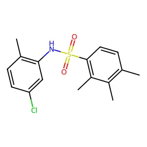 N-(5-chloro-2-methylphenyl)-2,3,4-trimethylbenzenesulfonamide structure