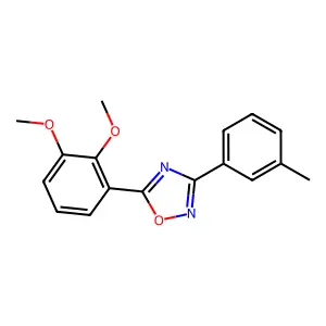 5-(2,3-Dimethoxyphenyl)-3-(3-methylphenyl)-1,2,4-oxadiazole structure