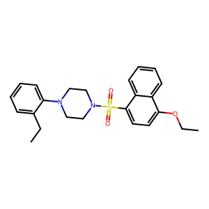 1-[(4-Ethoxynaphthyl)sulfonyl]-4-(2-ethylphenyl)piperazine structure